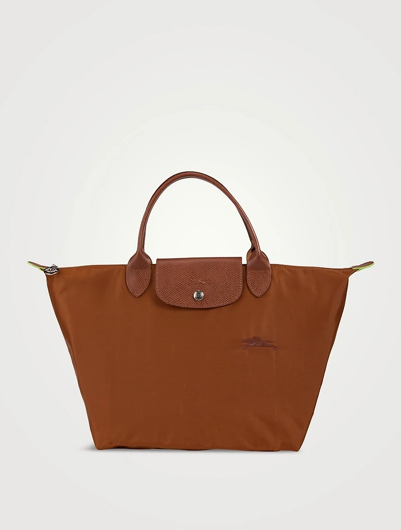 Medium Le Pliage Green Top Handle Bag