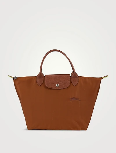 Medium Le Pliage Green Top Handle Bag