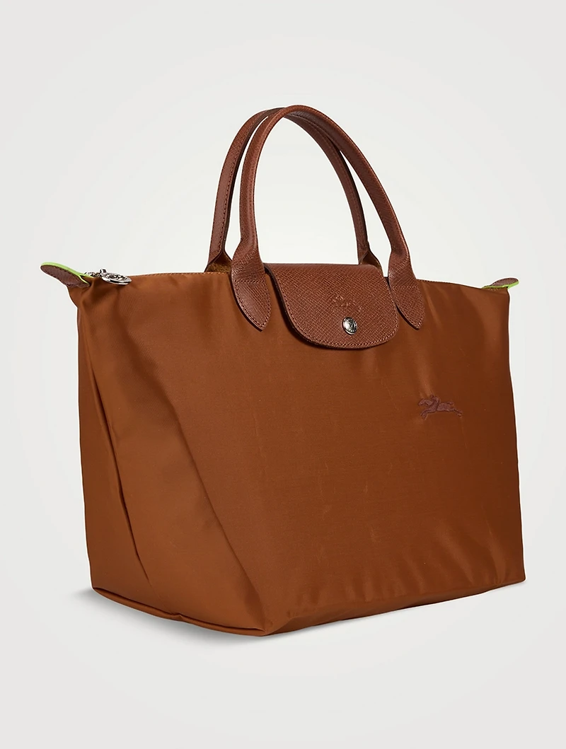 Medium Le Pliage Green Top Handle Bag