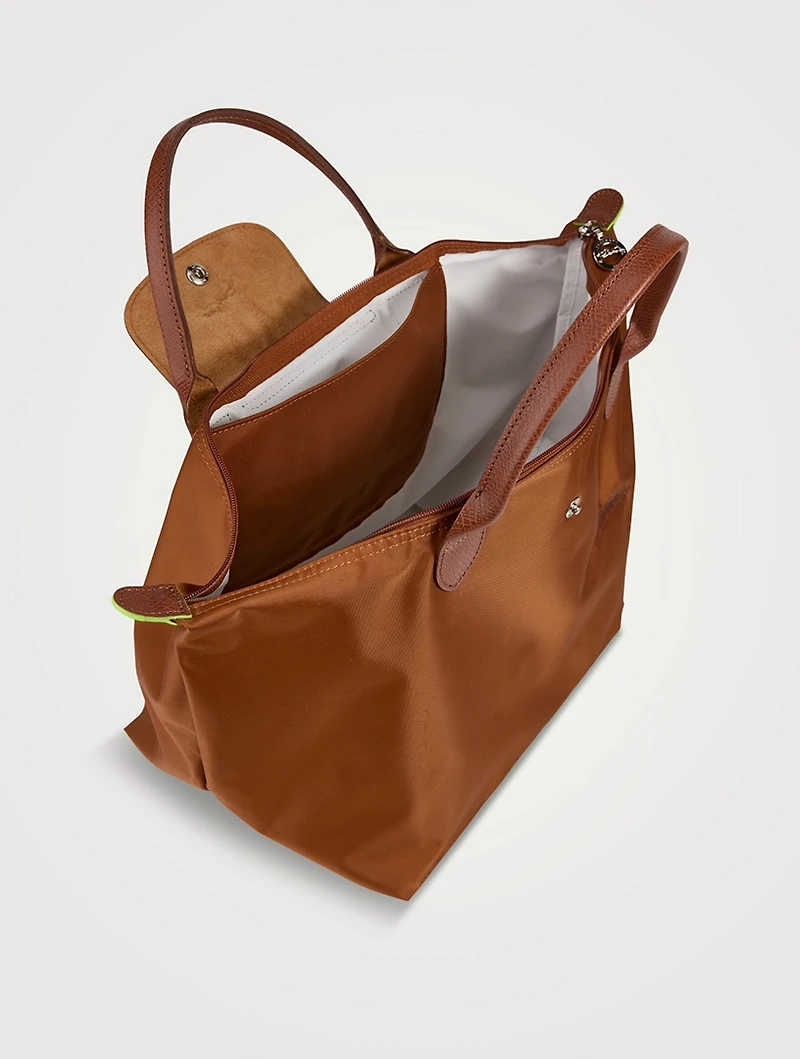 Medium Le Pliage Green Top Handle Bag