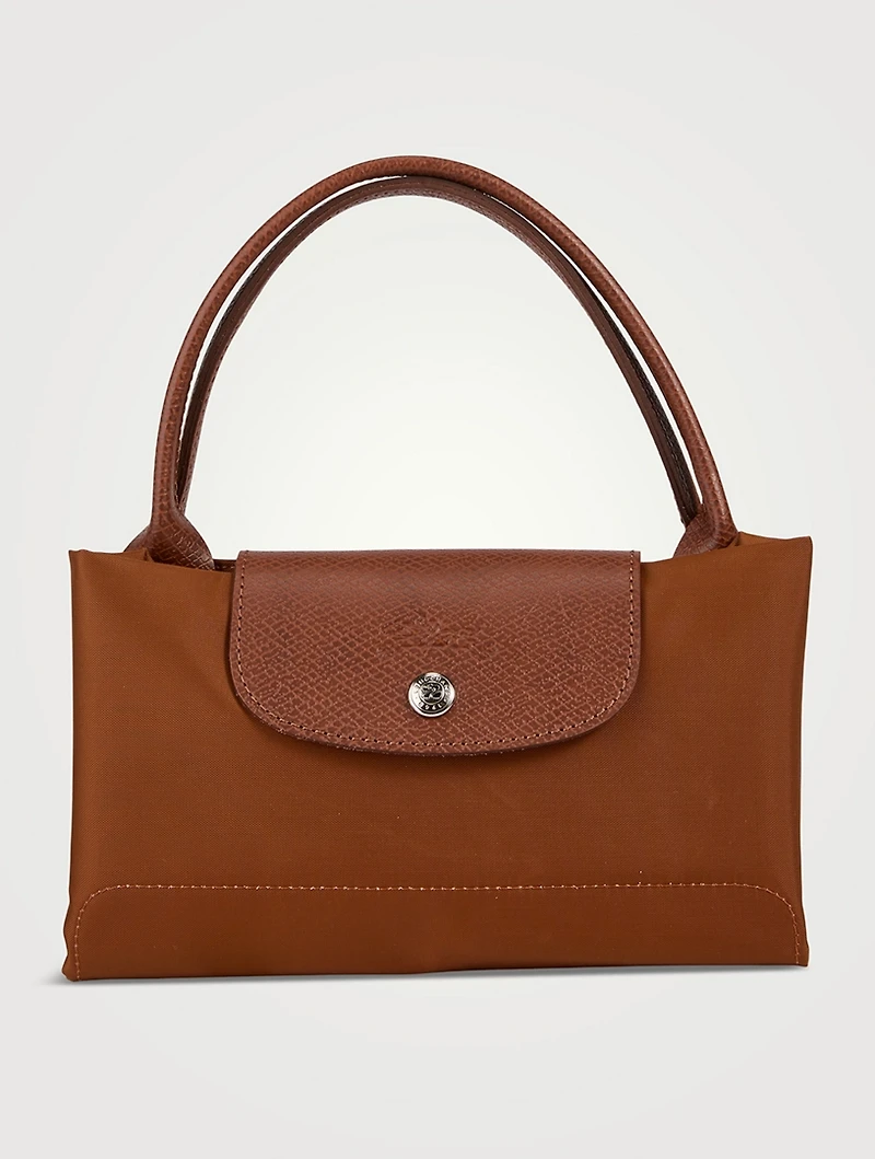 Medium Le Pliage Green Top Handle Bag