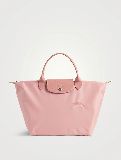 Medium Le Pliage Green Top Handle Bag