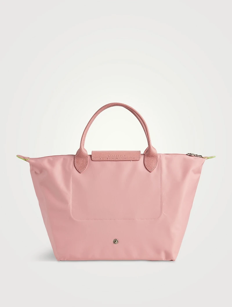 Medium Le Pliage Green Top Handle Bag