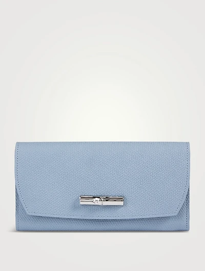 Roseau Long Leather Continental Wallet