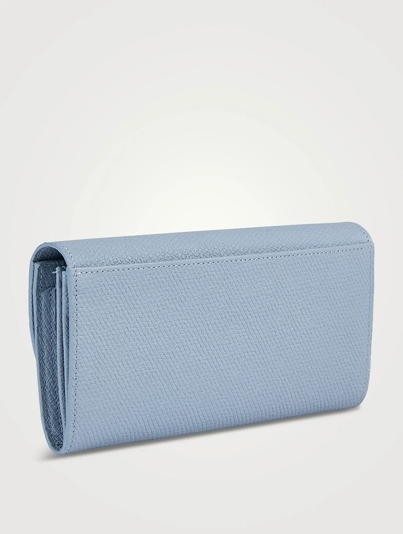 Roseau Long Leather Continental Wallet
