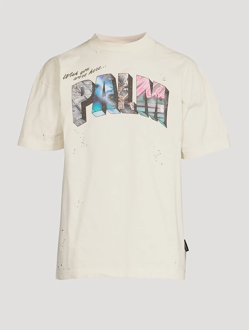 Palm Sign Cotton Vintage T-Shirt