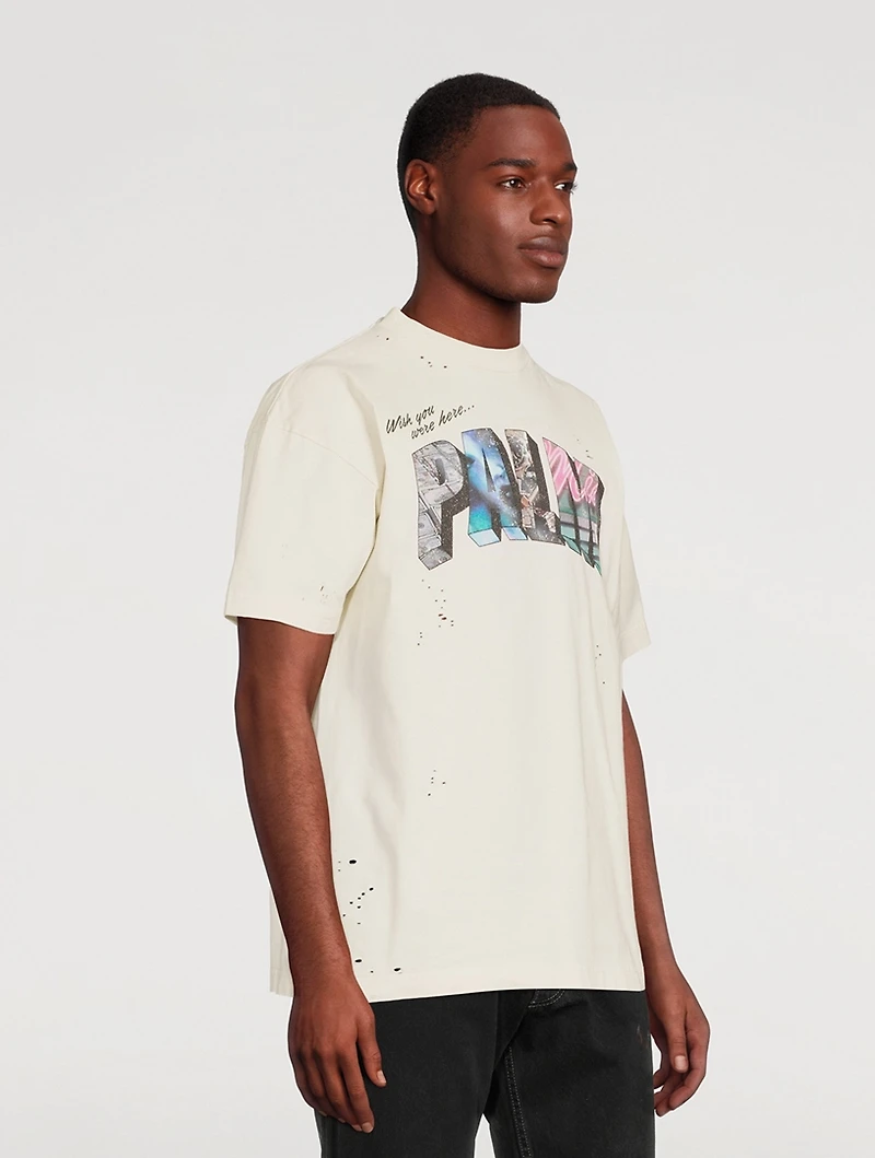 Palm Sign Cotton Vintage T-Shirt