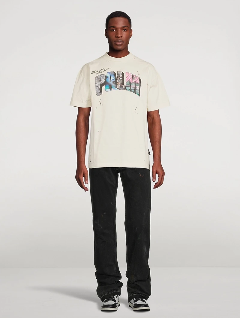 Palm Sign Cotton Vintage T-Shirt