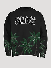 Palms And Skull Long-Sleeve T-Shirt