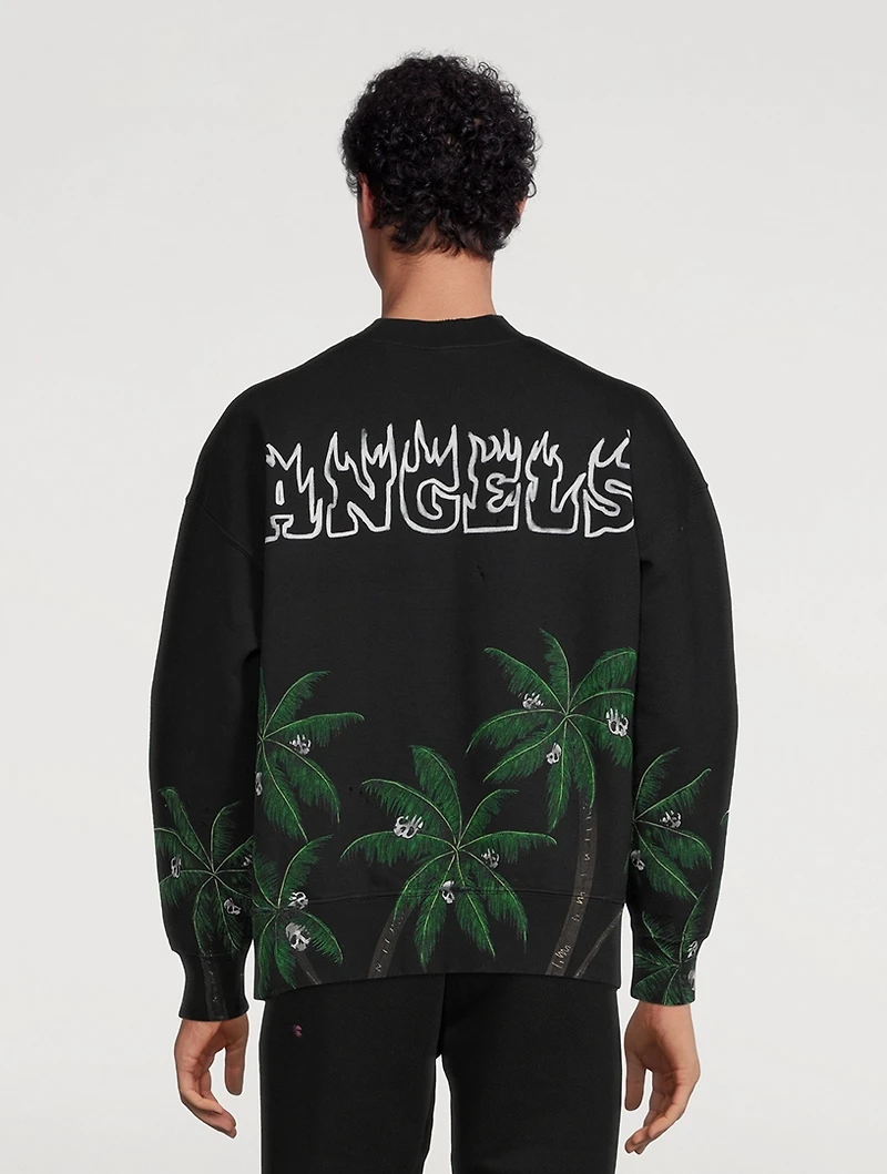 Palms And Skull Long-Sleeve T-Shirt