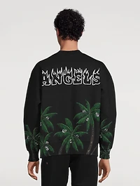 Palms And Skull Long-Sleeve T-Shirt