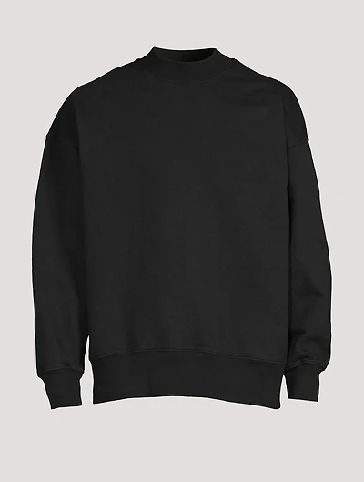 Cotton Sweatshirt With Tonal Embroidery