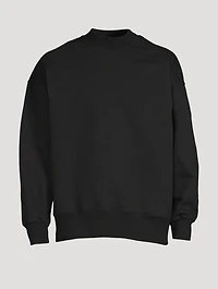 Cotton Sweatshirt With Tonal Embroidery