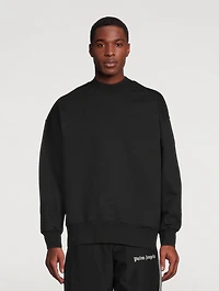 Cotton Sweatshirt With Tonal Embroidery