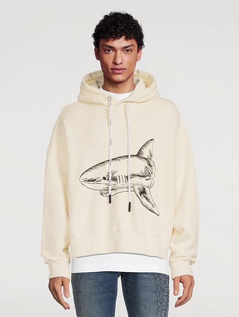 Split Shark Cotton Hoodie