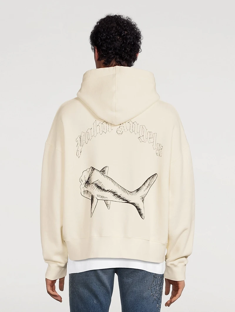 Split Shark Cotton Hoodie
