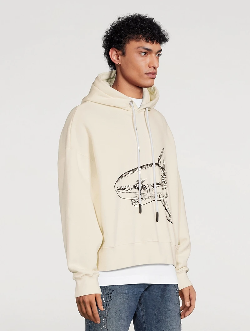 Split Shark Cotton Hoodie