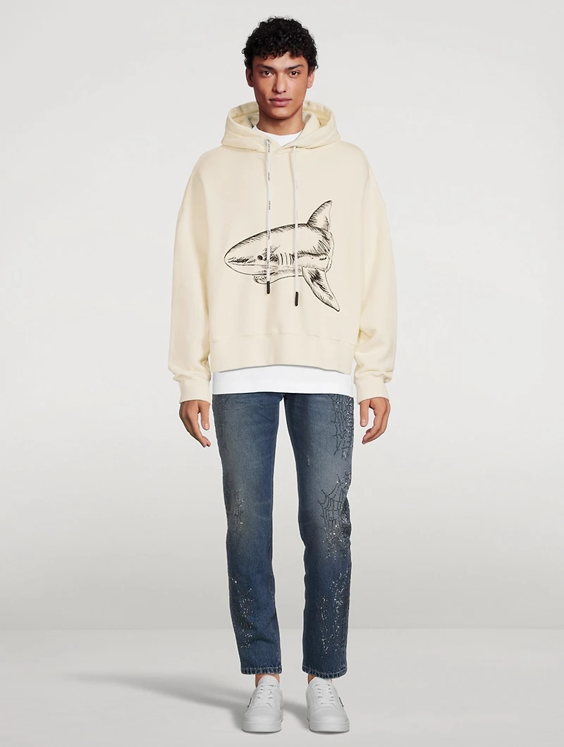 Split Shark Cotton Hoodie