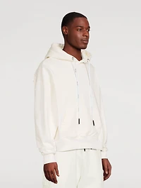 Cotton Hoodie With Patch Logo