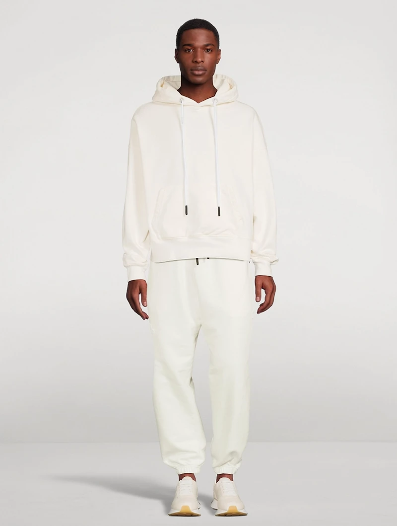 Cotton Hoodie With Patch Logo