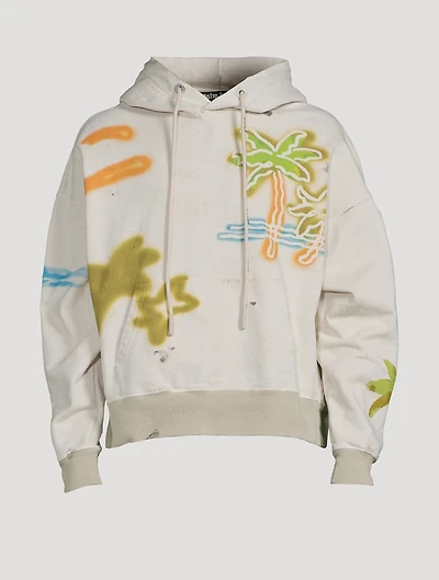Palm Neon Cotton Hoodie