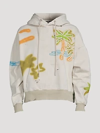 Palm Neon Cotton Hoodie