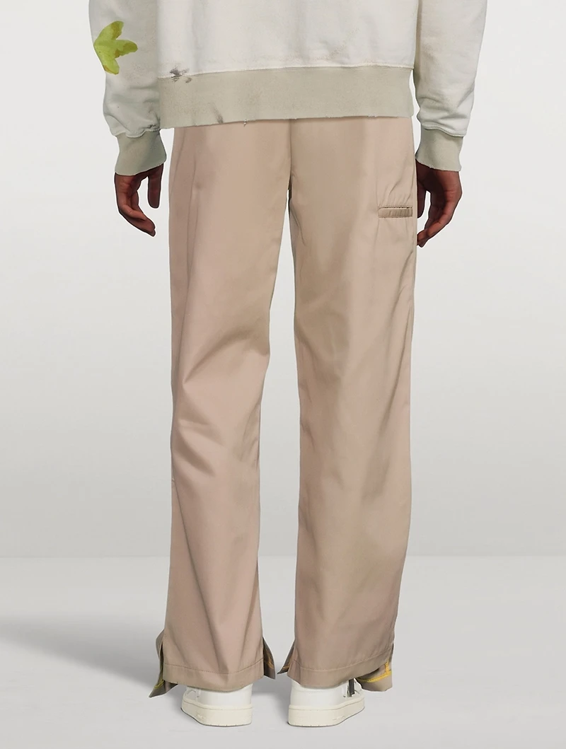 Reversed Waistband Chino Pants