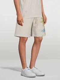 Palm Neon Cotton Sweat Shorts