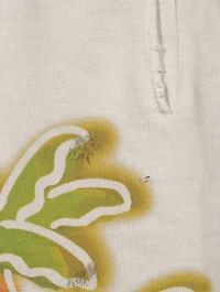 Palm Neon Cotton Sweat Shorts