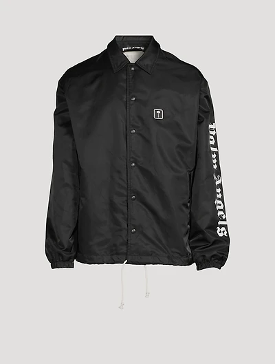 Nylon Coach Jacket With Side Logo
