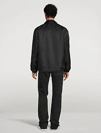 Nylon Coach Jacket With Side Logo