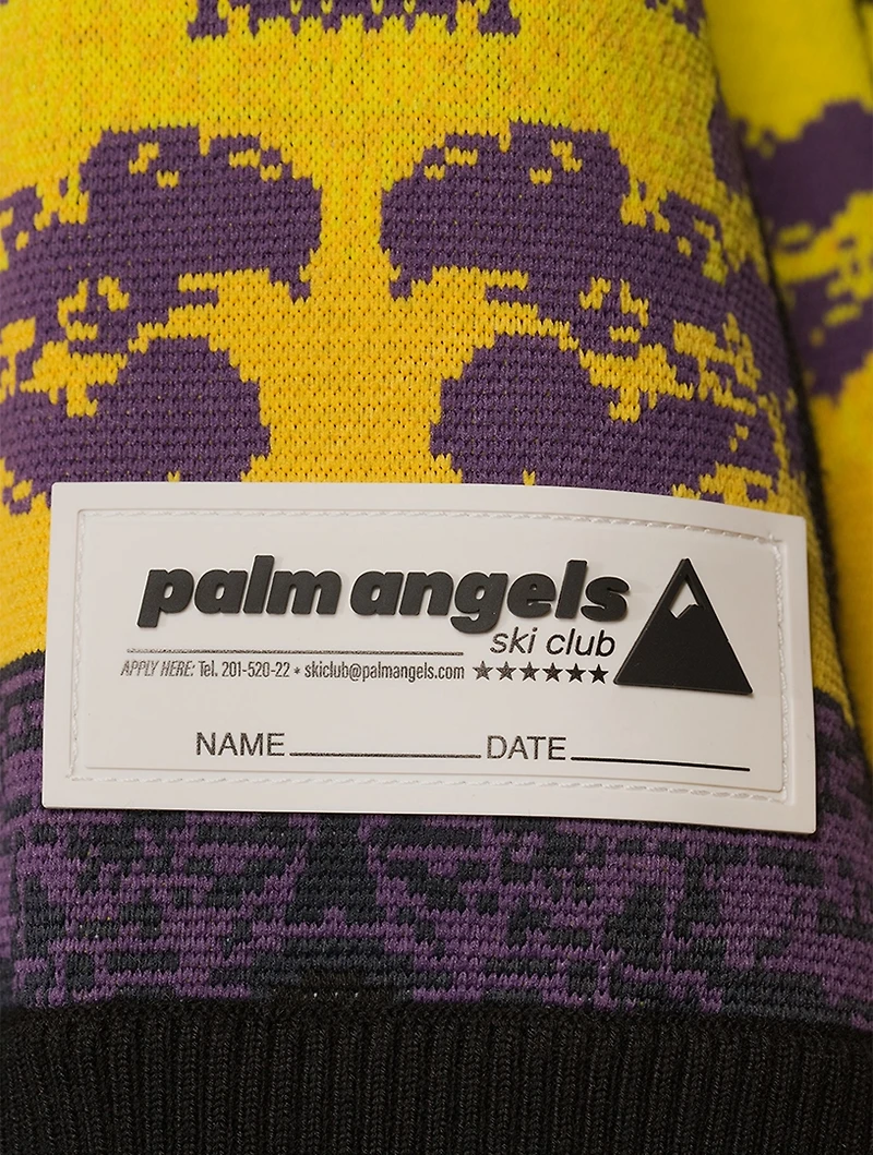 Palm Sunset Wool Jacquard Sweater