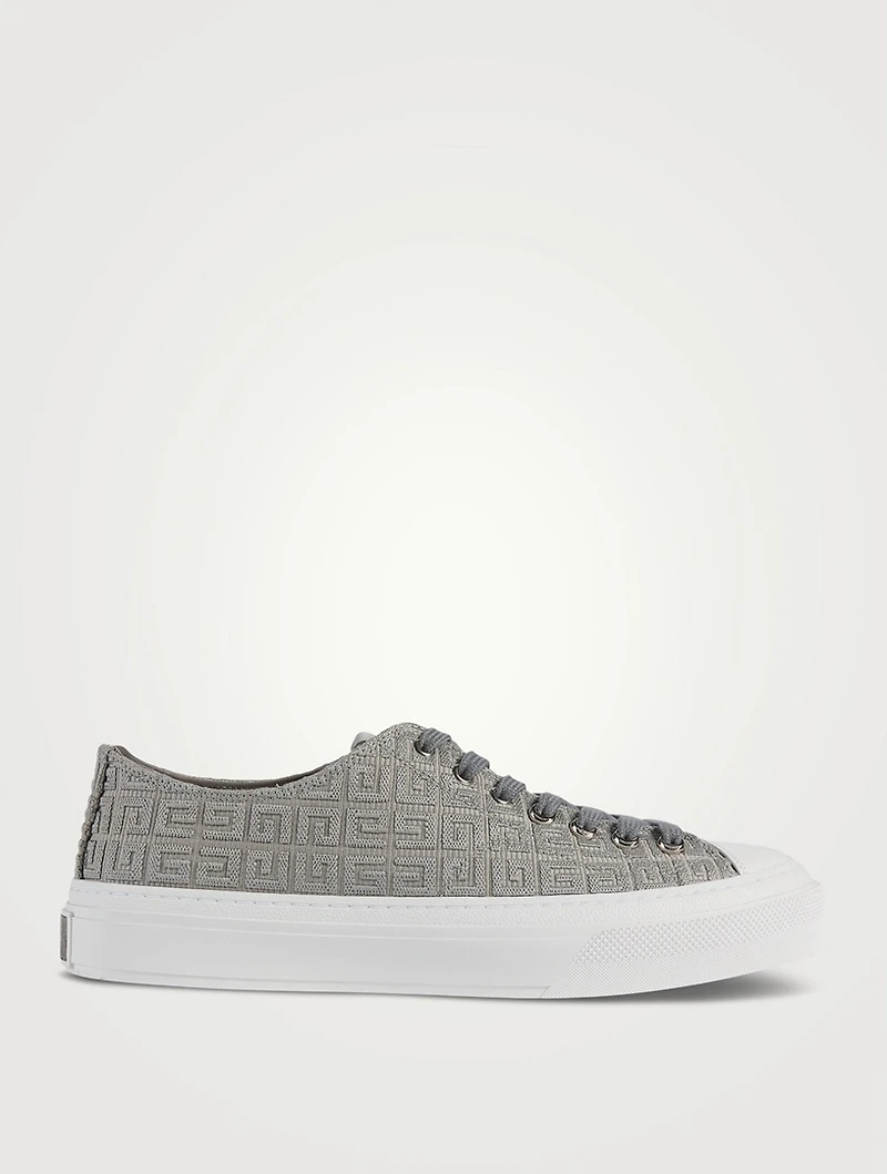 City 4G Embroidered Canvas Sneakers