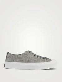 City 4G Embroidered Canvas Sneakers