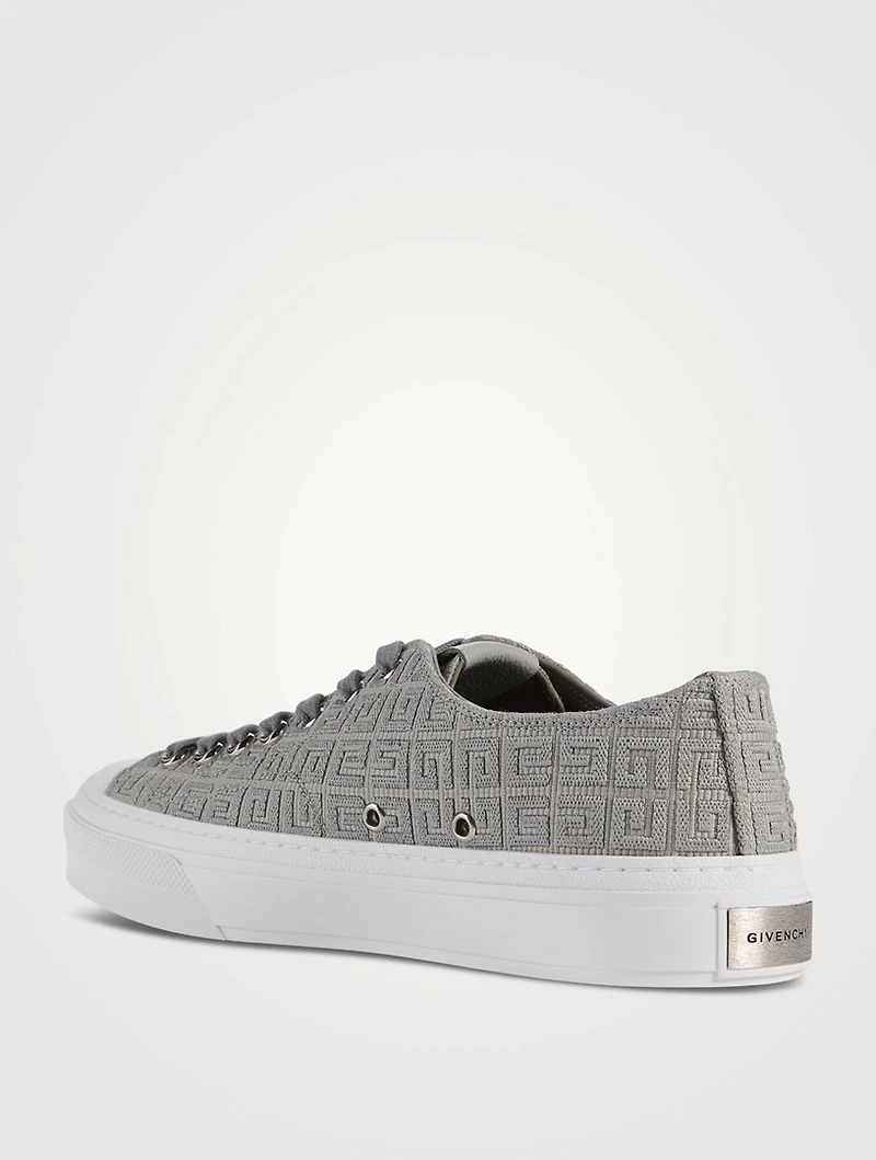 City 4G Embroidered Canvas Sneakers