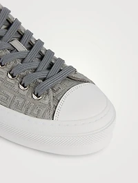 City 4G Embroidered Canvas Sneakers