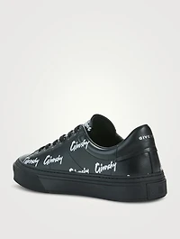 City Sport Leather Sneakers With Logo
