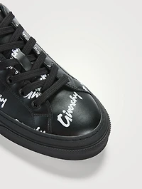 City Sport Leather Sneakers With Logo