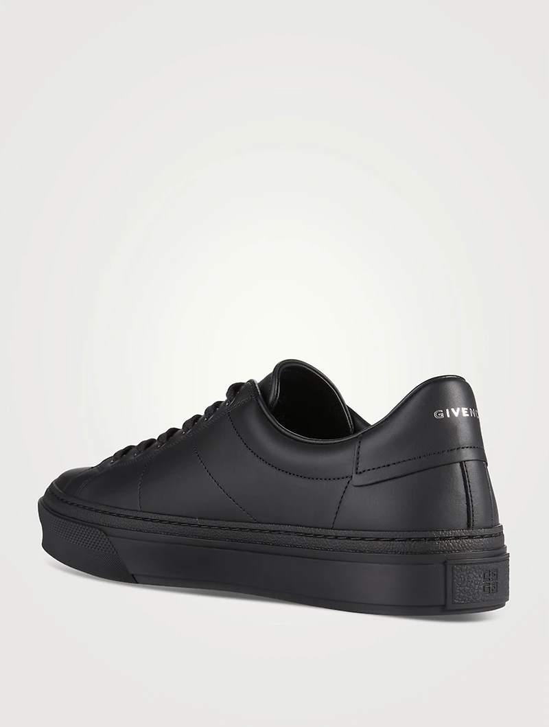 City Sport Leather Sneakers With 4G Spray Print