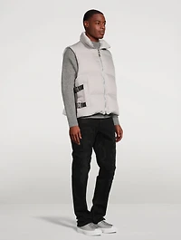 Puffer Vest With Double Buckles