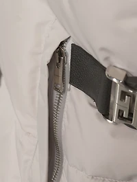 Puffer Vest With Double Buckles