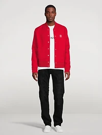 Wool Varsity Bomber Jacket