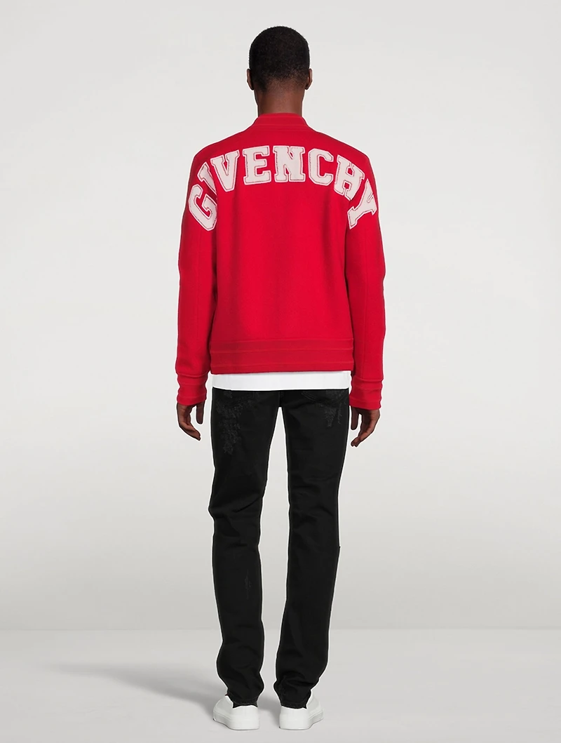 Wool Varsity Bomber Jacket