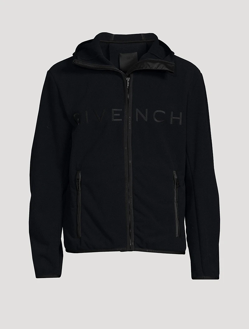 Fleece Padded Jacket With Hood