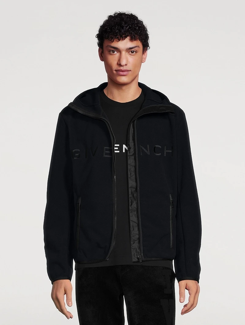 Fleece Padded Jacket With Hood