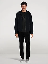 Fleece Padded Jacket With Hood
