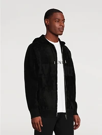 Velvet Zip Hoodie