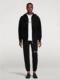 Velvet Zip Hoodie