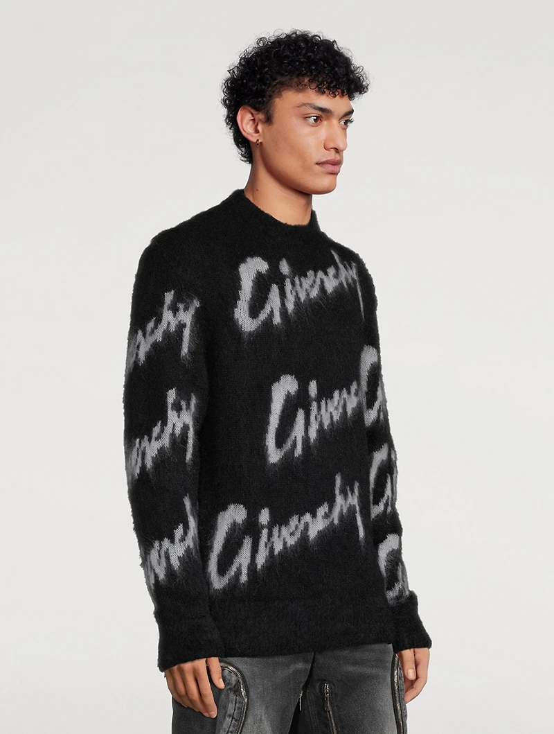 Mohair And Wool Intarsia Sweater
