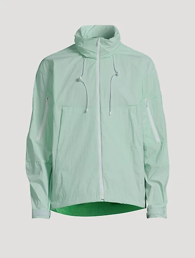 Coated Nylon Windbreaker Jacket